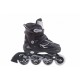 Pattini in Linea Allungabili Garlando - Firewheel Pro - Nero - Bambini 34 / 41EU