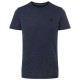TimeZone - T-shirt in Cotone - Basic Melange - Col. Blu